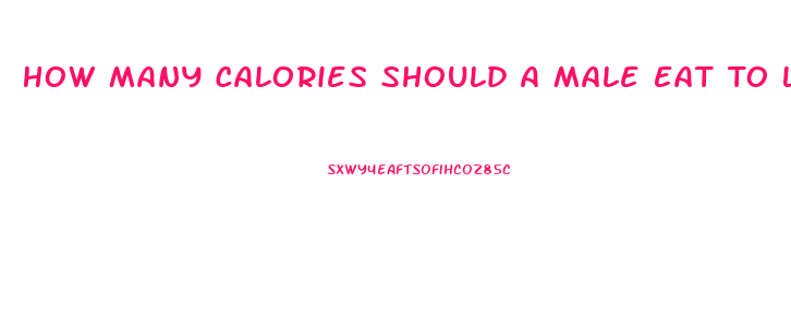 How Many Calories Should A Male Eat To Lose Weight