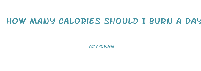 How Many Calories Should I Burn A Day To Lose Weight Calculator