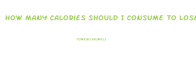 How Many Calories Should I Consume To Lose Weight