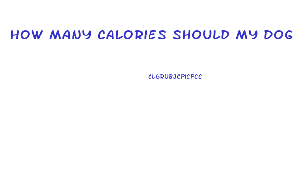 How Many Calories Should My Dog Eat To Lose Weight