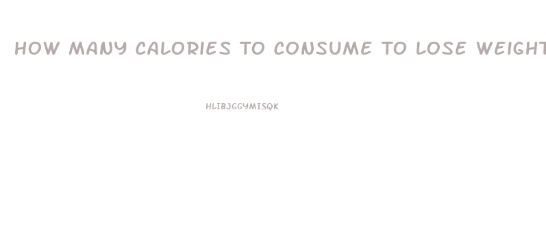 How Many Calories To Consume To Lose Weight Calculator