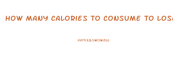 How Many Calories To Consume To Lose Weight Calculator