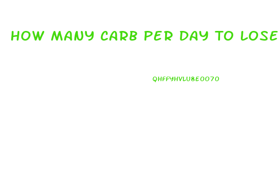 How Many Carb Per Day To Lose Weight Calculator