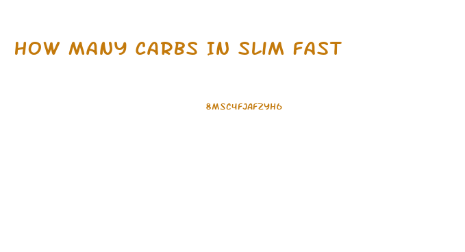 How Many Carbs In Slim Fast