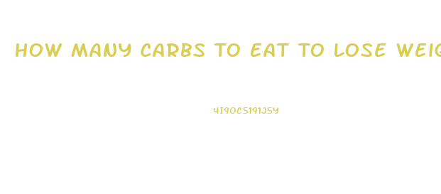 How Many Carbs To Eat To Lose Weight Calculator