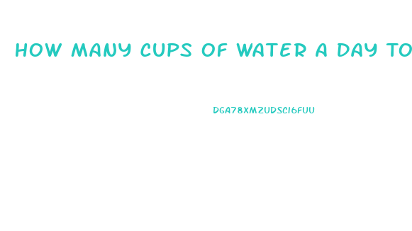 How Many Cups Of Water A Day To Lose Weight