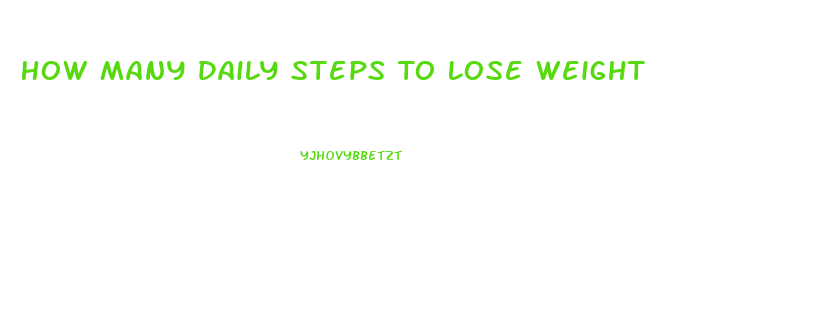 How Many Daily Steps To Lose Weight