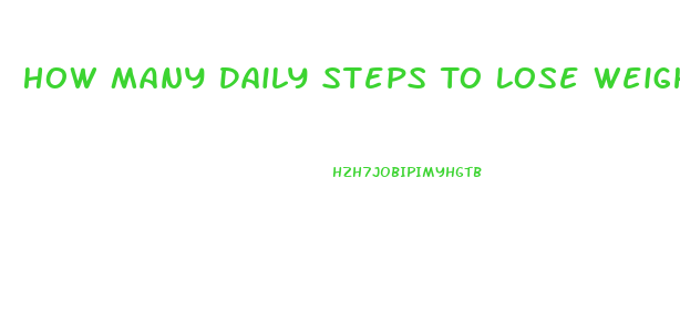 How Many Daily Steps To Lose Weight