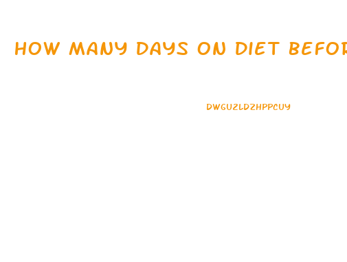 How Many Days On Diet Before Weight Loss