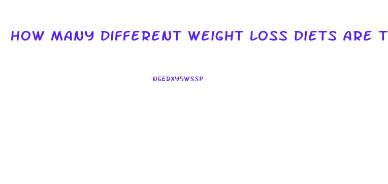 How Many Different Weight Loss Diets Are There