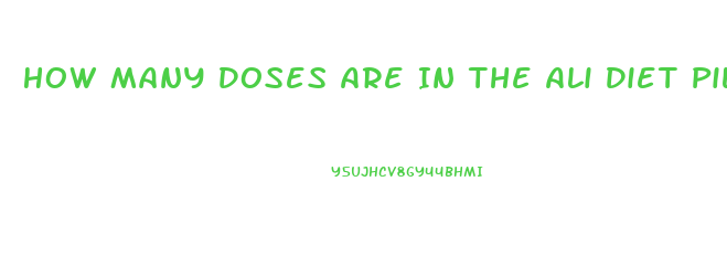 How Many Doses Are In The Ali Diet Pill