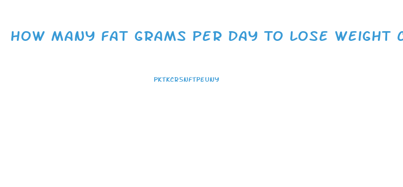 How Many Fat Grams Per Day To Lose Weight Calculator