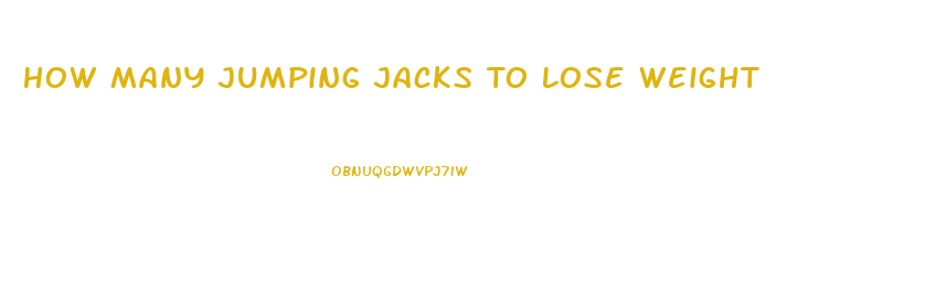 How Many Jumping Jacks To Lose Weight