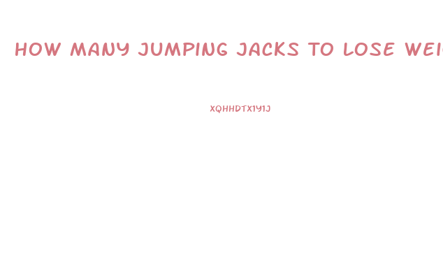 How Many Jumping Jacks To Lose Weight