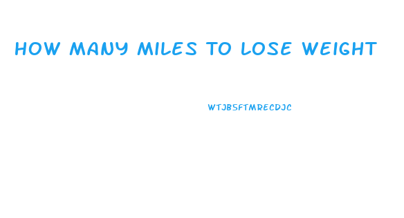 How Many Miles To Lose Weight