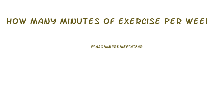 How Many Minutes Of Exercise Per Week To Lose Weight