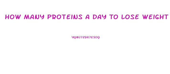 How Many Proteins A Day To Lose Weight