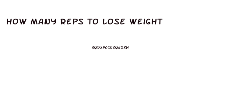 How Many Reps To Lose Weight