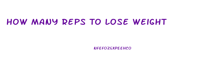 How Many Reps To Lose Weight