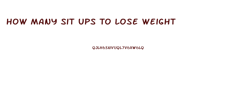 How Many Sit Ups To Lose Weight