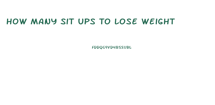 How Many Sit Ups To Lose Weight