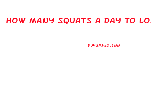 How Many Squats A Day To Lose Weight