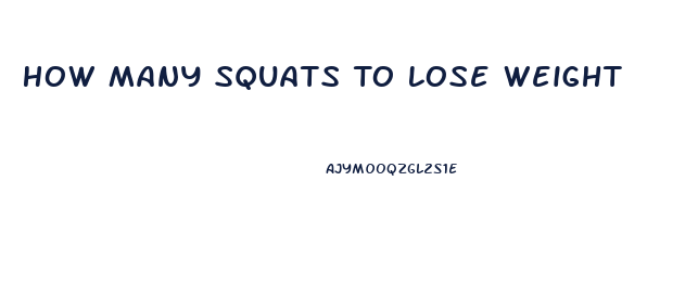 How Many Squats To Lose Weight