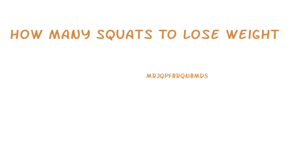 How Many Squats To Lose Weight