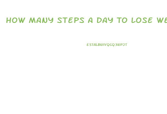 How Many Steps A Day To Lose Weight Calculator