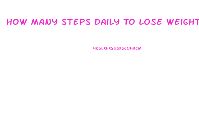 How Many Steps Daily To Lose Weight