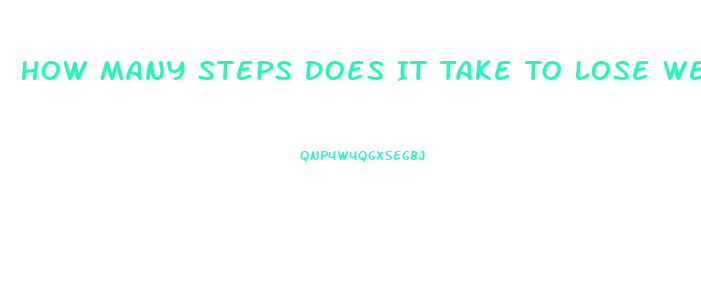 How Many Steps Does It Take To Lose Weight