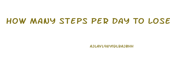 How Many Steps Per Day To Lose Weight