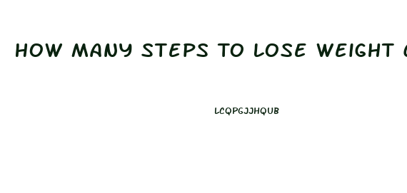 How Many Steps To Lose Weight Calculator