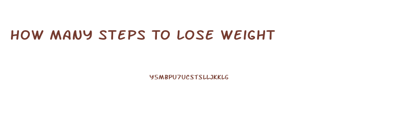 How Many Steps To Lose Weight