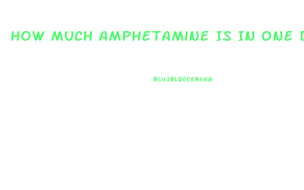 How Much Amphetamine Is In One Diet Pill