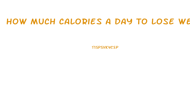 How Much Calories A Day To Lose Weight