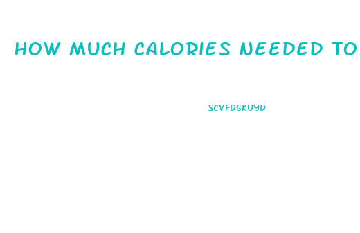 How Much Calories Needed To Burn To Lose Weight