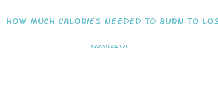 How Much Calories Needed To Burn To Lose Weight