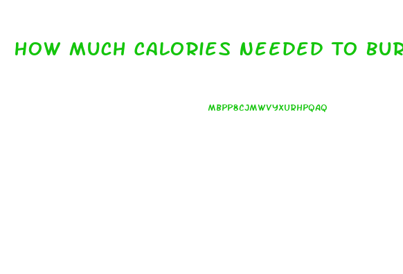 How Much Calories Needed To Burn To Lose Weight