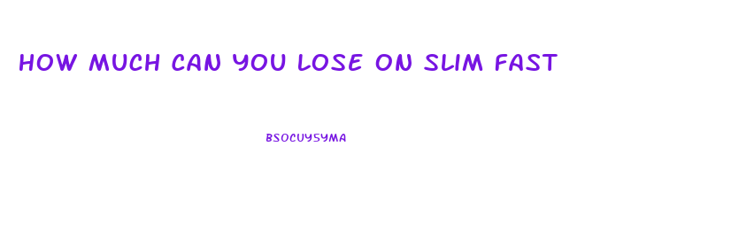 How Much Can You Lose On Slim Fast