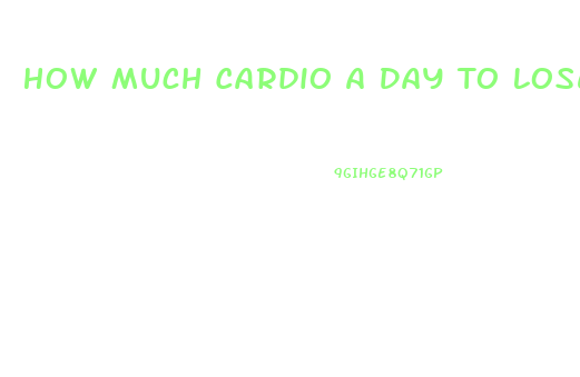 How Much Cardio A Day To Lose Weight