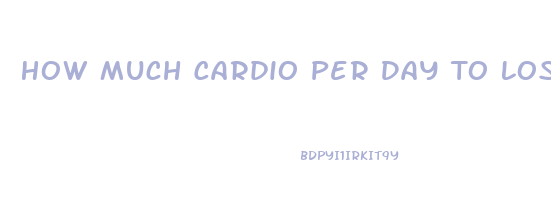 How Much Cardio Per Day To Lose Weight