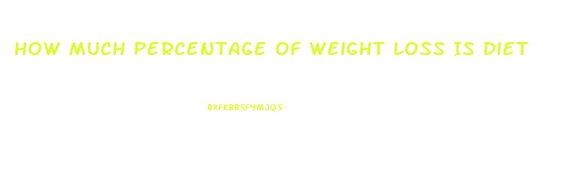 How Much Percentage Of Weight Loss Is Diet