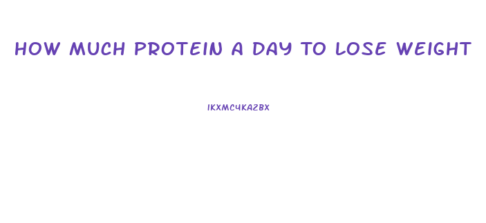 How Much Protein A Day To Lose Weight