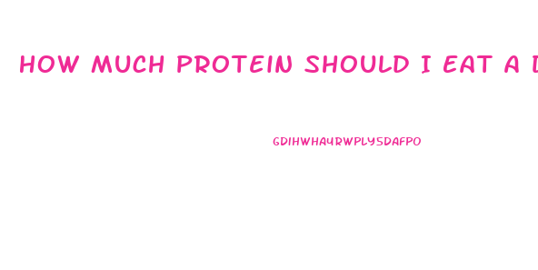 How Much Protein Should I Eat A Day To Lose Weight