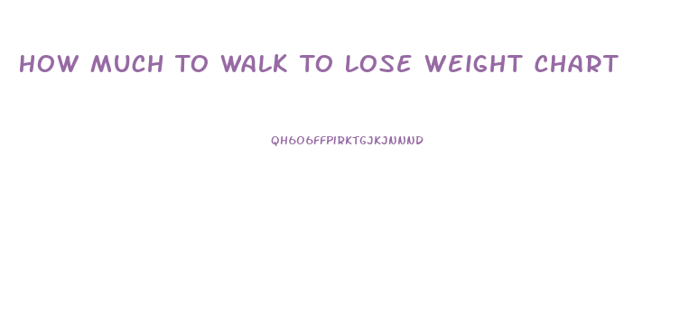 How Much To Walk To Lose Weight Chart