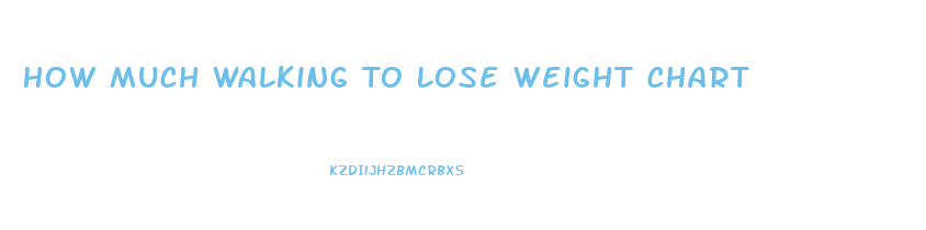 How Much Walking To Lose Weight Chart