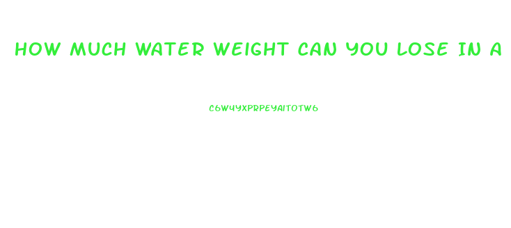 How Much Water Weight Can You Lose In A Sauna