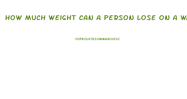 How Much Weight Can A Person Lose On A Water Pill Diet