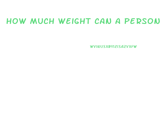 How Much Weight Can A Person Lose On A Water Pill Diet